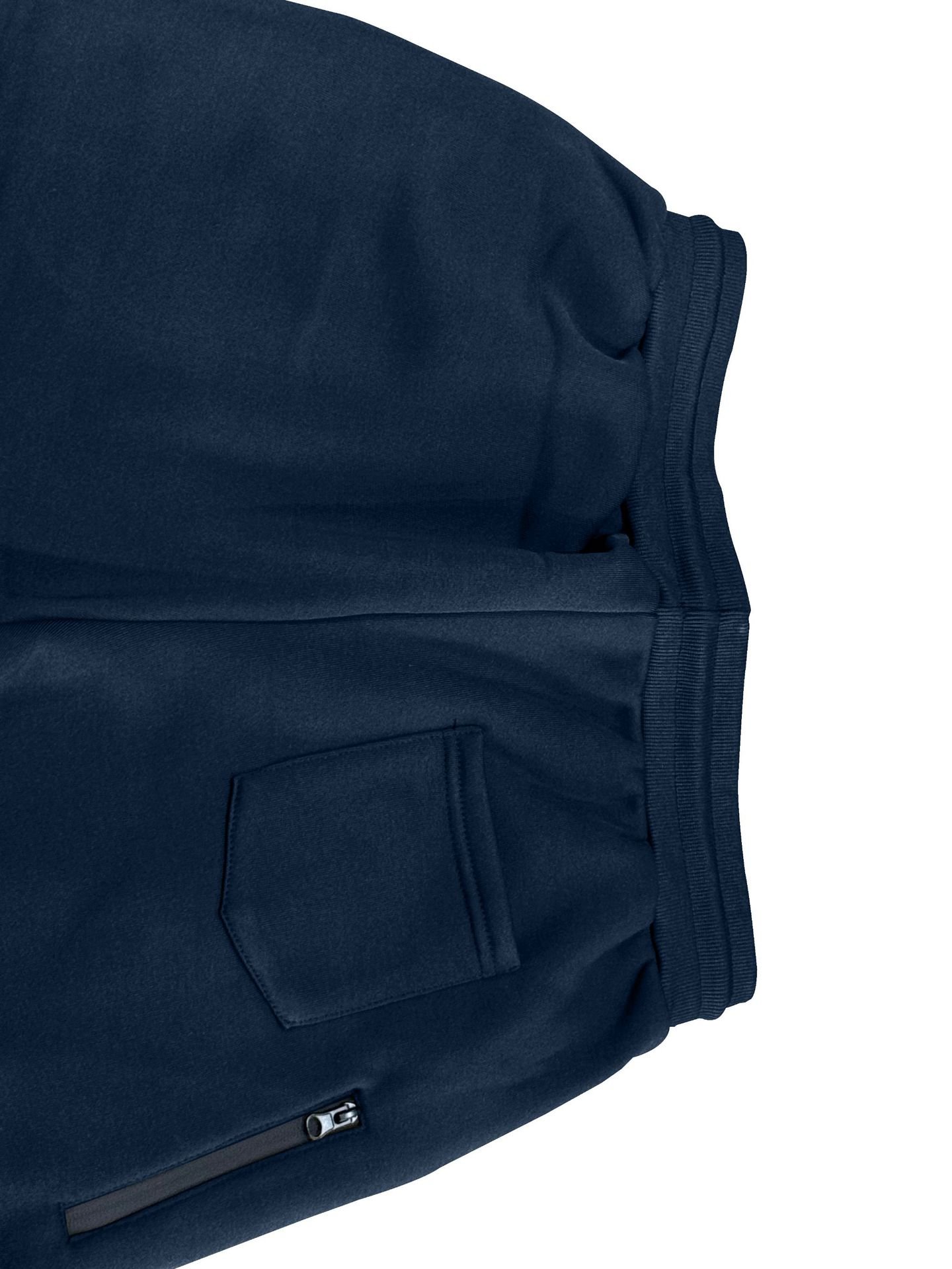 Zipper Hoodie Set jogger pants zip side pocket & back pocket closeup