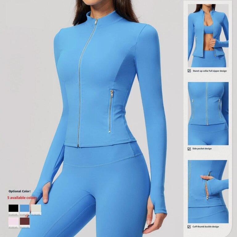 Sales details of blue yoga clothes