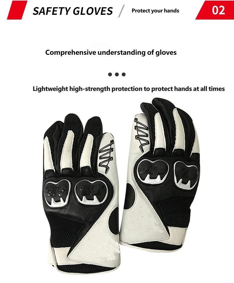 Selling points of white universal riding gloves