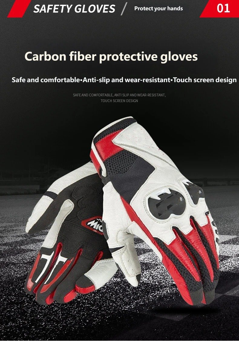 Selling points of red universal riding gloves