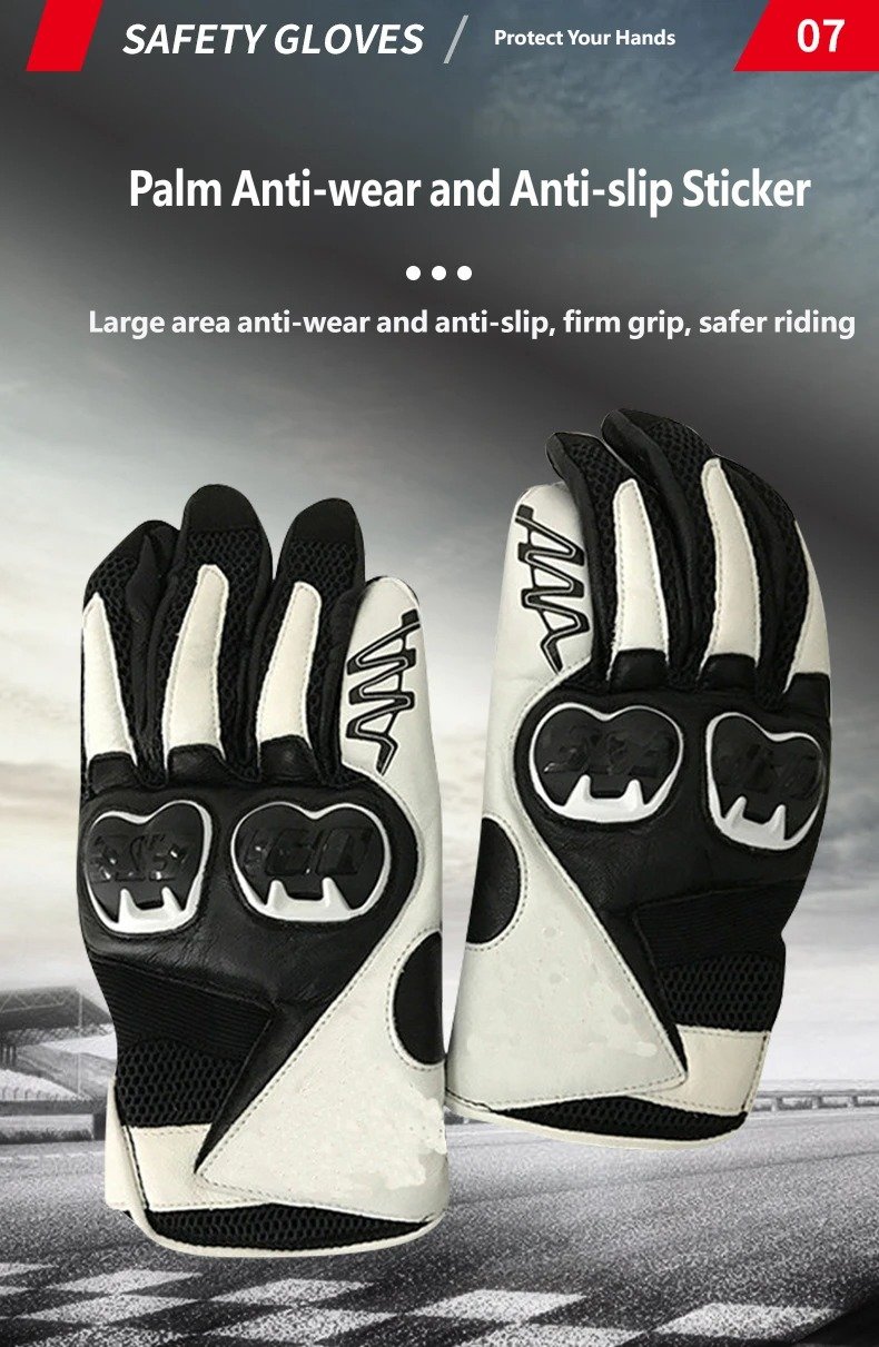 Selling points of white universal riding gloves