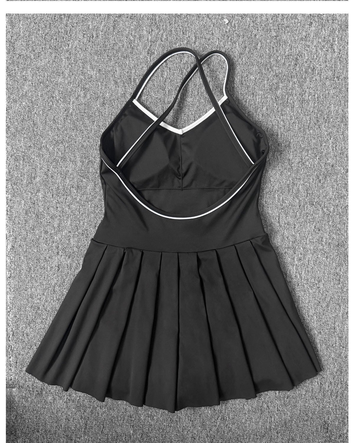 Anti-Exposure Tennis Dress Back Flat Lay Detail Shot