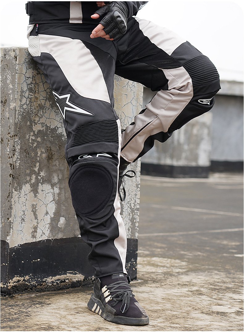 Knee armor pad pocket anti-fall riding pants abrasion resistant panel