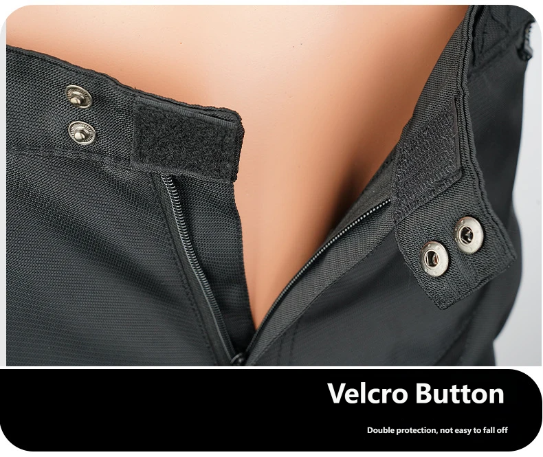 Velcro snap waist anti-fall riding pants double secure closure